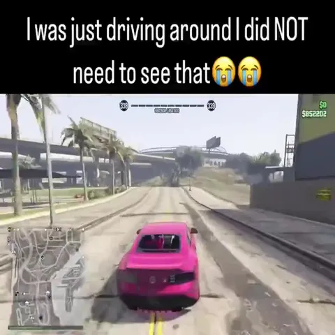 Pink Car Crashes Into Cougar Billboard