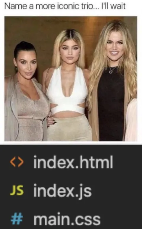 The iconic web development trio