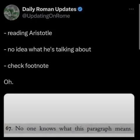 Aristotle Footnote Explanation