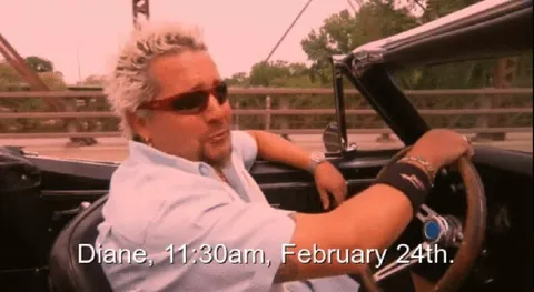Guy Fieri Driving on February 24th