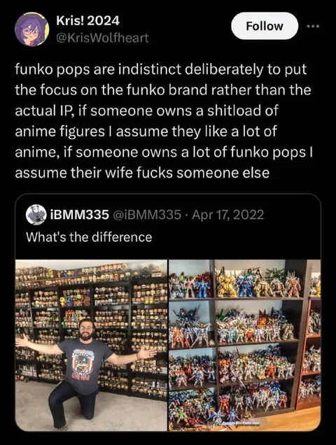 Funko Pops Versus Anime Figures