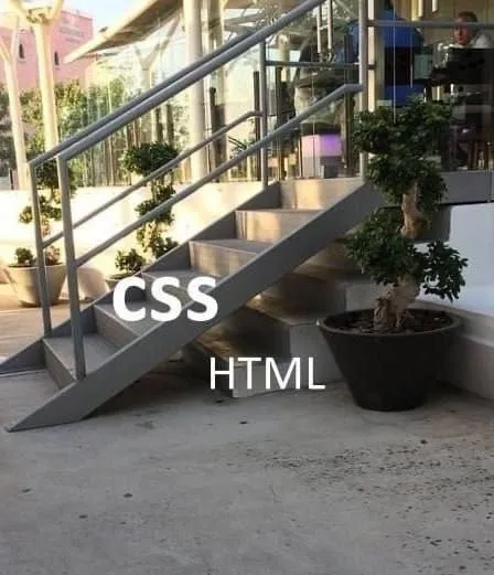 CSS Stairs Over HTML