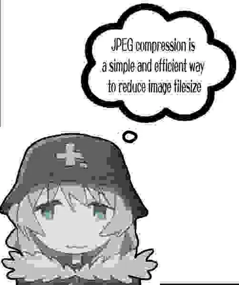 JPEG Compression Thought Bubble