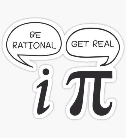 Be Rational, Get Real Pi