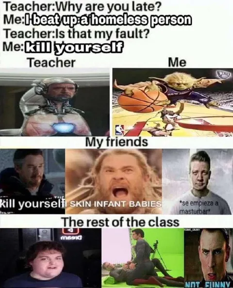 Teacher Asks Why You're Late