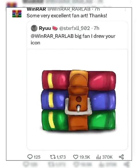 WinRAR Fan Art Joke