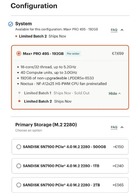 The Storage Upgrade Costs More