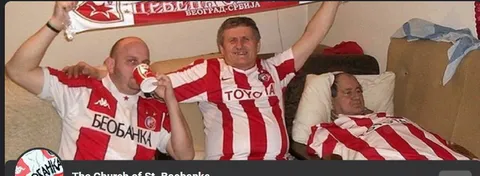 Болельщики Црвене звезды дома
