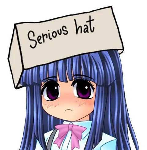Serious Hat Anime Girl