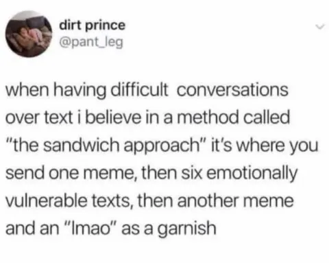 The Sandwich Approach to Texting