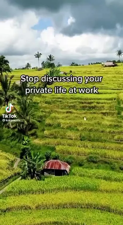 Stop Sharing Your Private Life at Work
