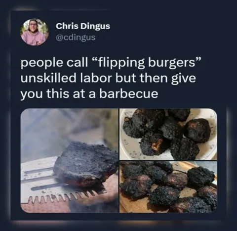 Burnt Burgers at the Barbecue