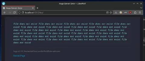 File Does Not Exist Error