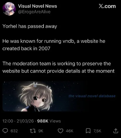 Yorhel and the Visual Novel Database
