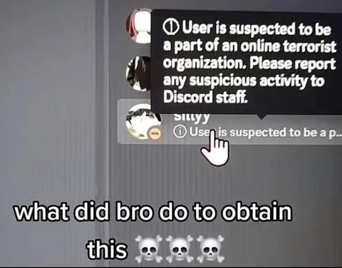 Discord Terrorist Warning