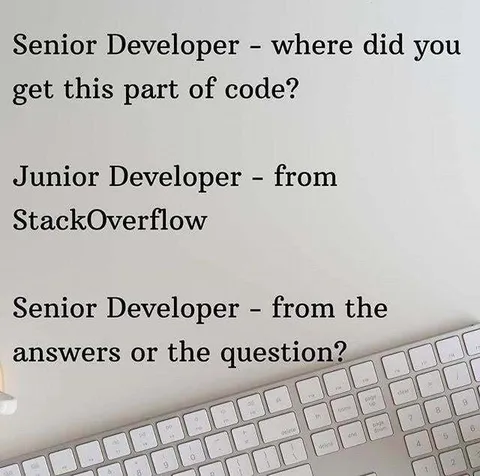 Senior Developer Stack Overflow Joke
