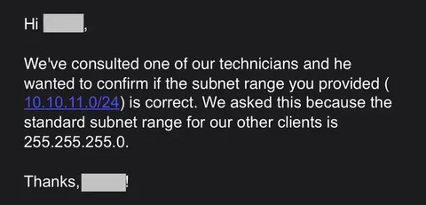 255.255.255.0 Is a Subnet Range