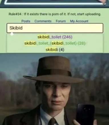 Oppenheimer Searches Skibidi Toilet