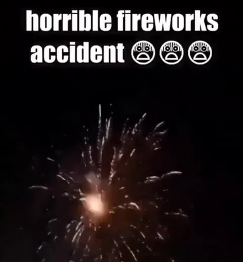 Horrible Fireworks Accident