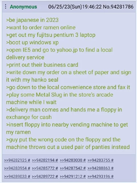 Japanese Ramen Delivery Greentext