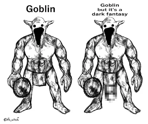 Goblin but It's a Dark Fantasy