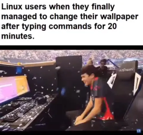Linux Users Change Wallpaper