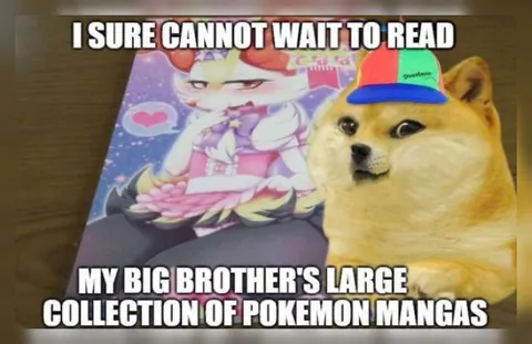 Doge Reads Pokémon Manga