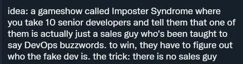 Imposter Syndrome Gameshow Idea