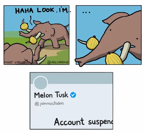 Melon Tusk Gets Suspended