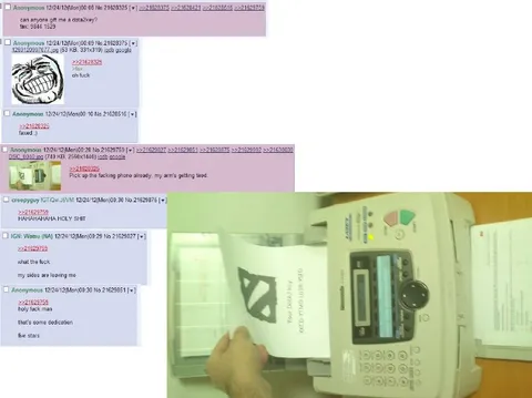 4chan Fax Machine Prank