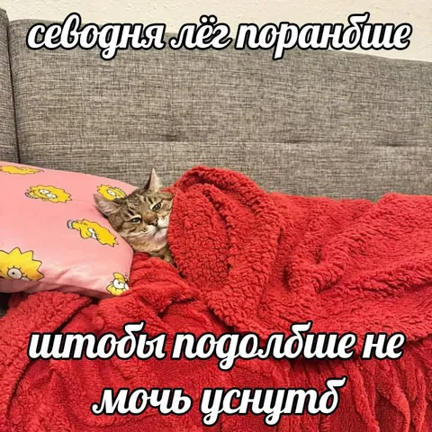 Сегодня лягу пораньше