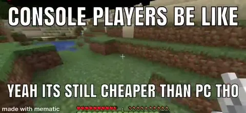 Console Players Say Minecraft Is Cheaper