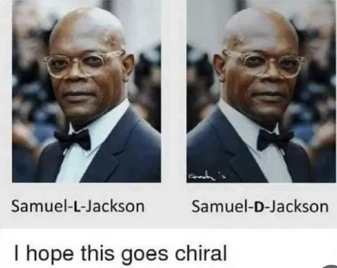 Samuel L and D Jackson Chiral Joke