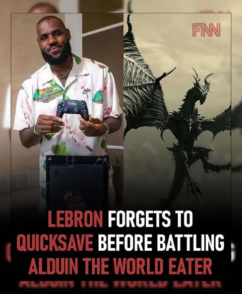 LeBron Fights Alduin Without Saving