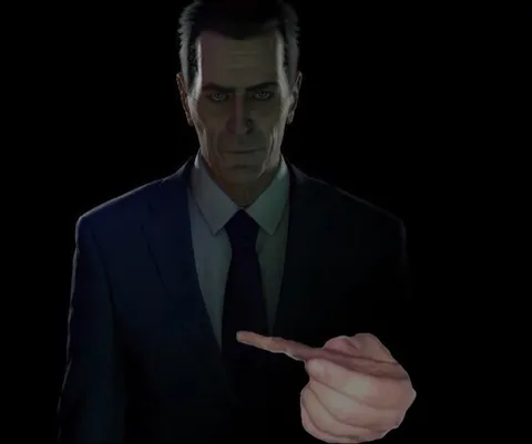 Гигантский указующий палец G-Man