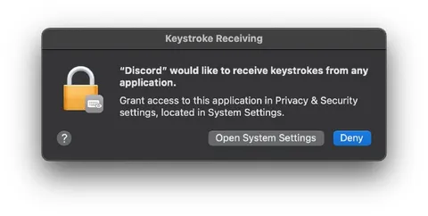 Discord Wants Keystroke Access