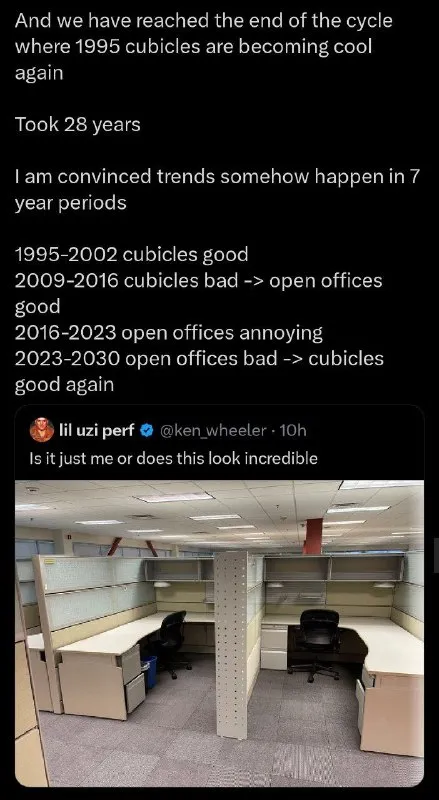 1995 Cubicles Are Cool Again