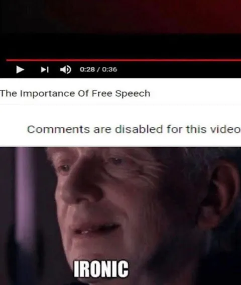 Comments Disabled Free Speech