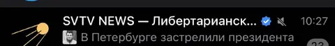 Застрелили президента в Петербурге