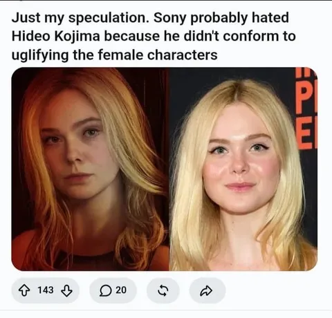 Kojima Refuses to Uglify Women
