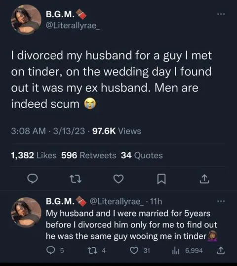 Ex-Husband Tinder Wedding Twist