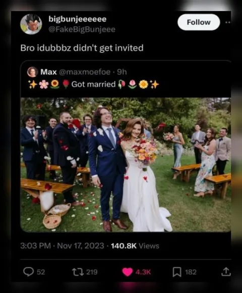 Bro Didn't Get Invited to the Wedding