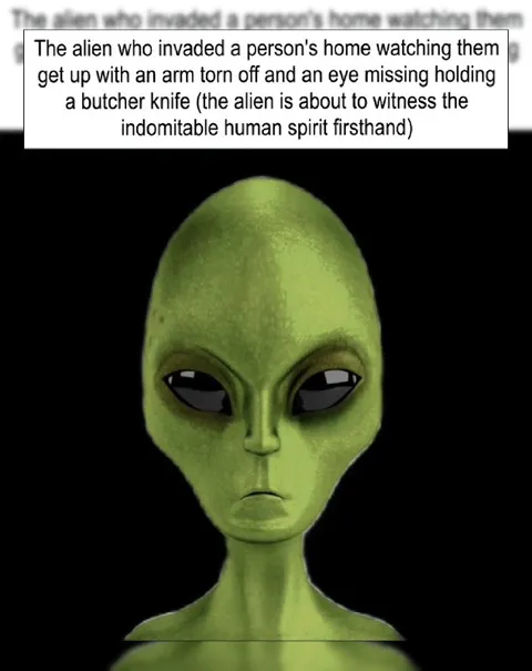 Alien Witnesses Human Spirit