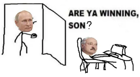 Putin Asks Lukashenko If He Is Winning