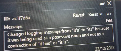 The Its Versus It's Correction