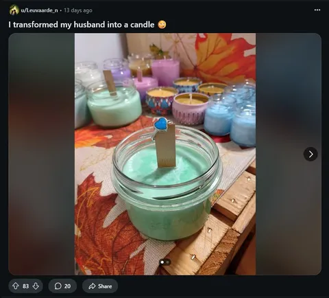 I Transformed My Husband Into a Candle