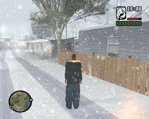 Снег в GTA: San Andreas