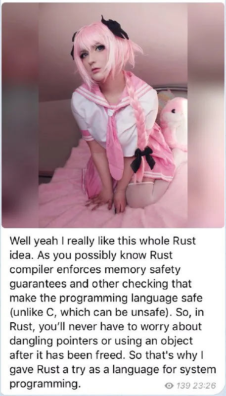 Rust Memory Safety Cosplay
