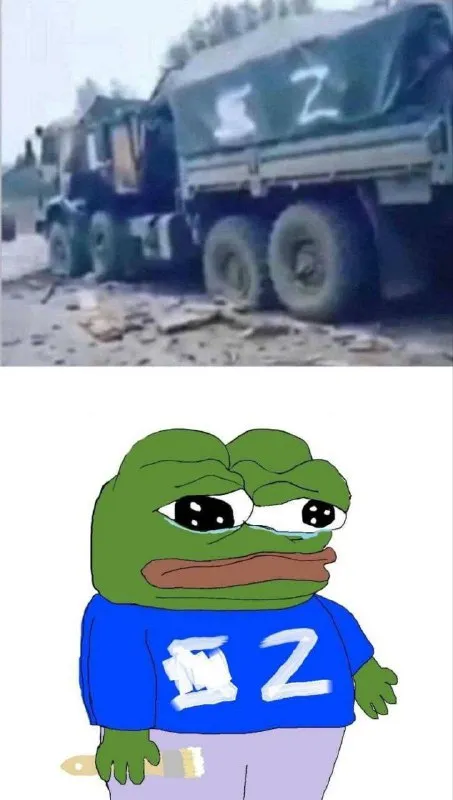 Грустный Пепе с буквой Z