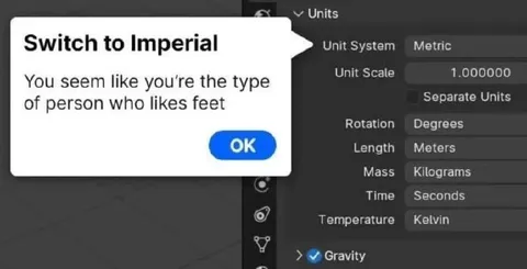 Switch to Imperial Feet Joke